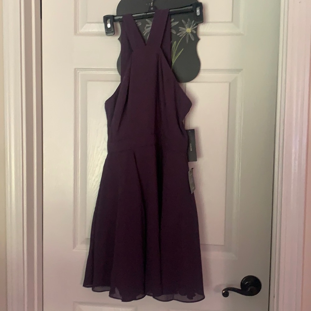 purple mini dress